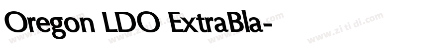 Oregon LDO ExtraBla字体转换 Oregon LDO ExtraBla字体转换